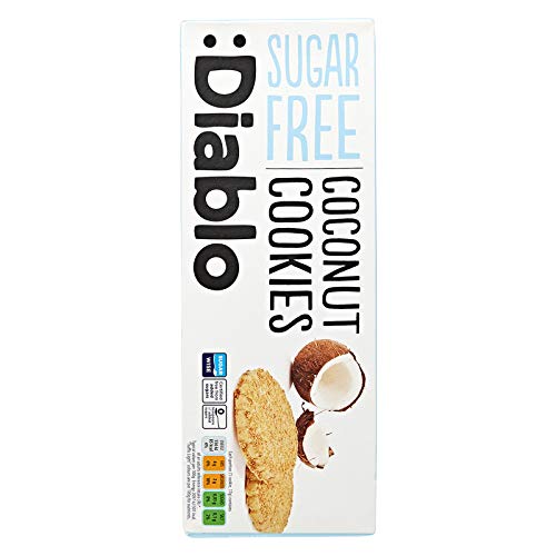 Diablo Coconut Cookies (zuckerfrei) Coconut 1 packung (9 kekse) von Diablo