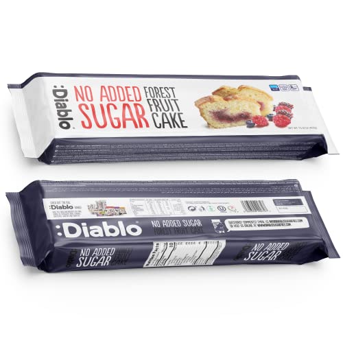 Diablo - Filled Cake (Gefüllter Fertigkuchen) zuckerfrei 450g Forest Fruit (Waldfrüchte) von Diablo