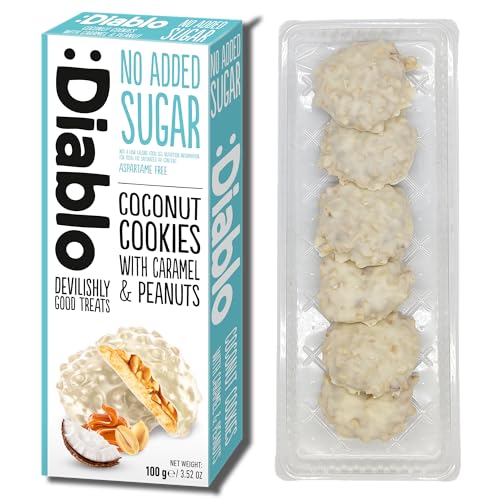 :Diablo No Added Sugar Coconut Cookies with Caramel&Peanuts von Diablo