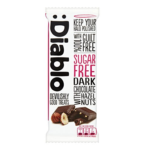 Sugar Free Dark Chocolate with Hazelnuts - 85g von Diablo