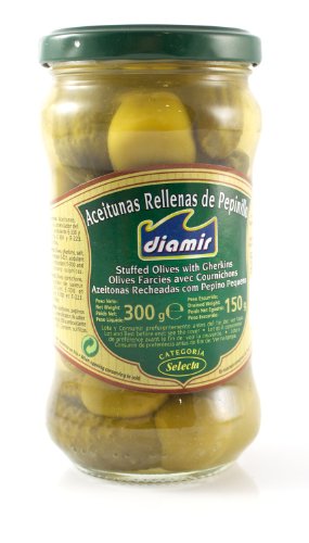 Oliven mit Essiggurken gefüllt von Diamir