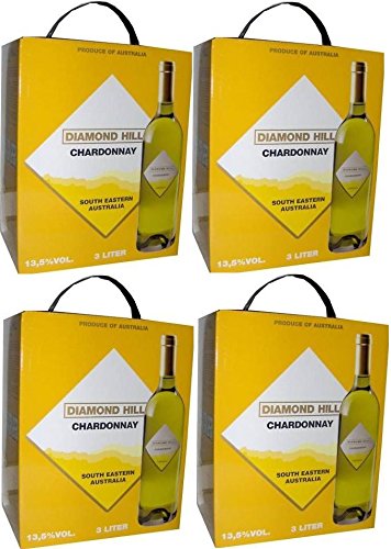 4 x DIAMOND HILL CHARDONNAY Bag in Box 3 LITER 13,5% von Diamond Hill