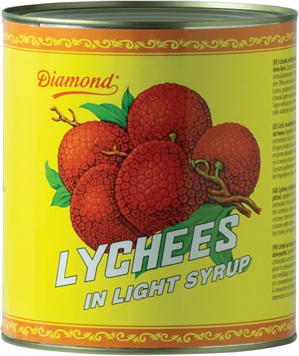 DIAMOND Lychees in leichtem Sirup, für exotischen Fruchtsalat und Desserts - 1 x 2,84 kg von Diamond