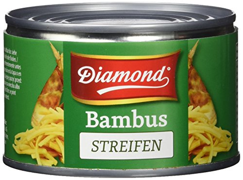 DIAMOND Bambusstreifen, eingelegtes Asia Gemüse im Glas, geeignet für Wok-Gerichte, low carb - 1 x 227 g von Diamond