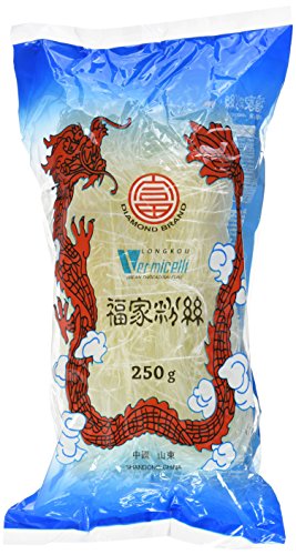 Diamond Glasnudeln, lang, Lungkou Vermicelli, 10er Pack (10 x 250g Packung) von Diamond