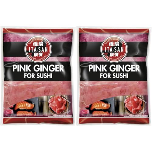 Diamond ITA-SAN Sushi Ingwer PINK/PINK GINGER FOR SUSHI 1kg Abtropfgewicht (Packung mit 2) von Diamond