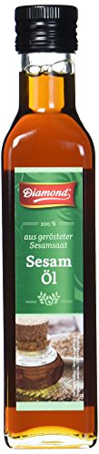 DIAMOND Sesamöl, aus 100% gerösteten Sesamsamen, ein kulinarischer Genuss mit nussigem Aroma - 1 x 250 ml von Diamond