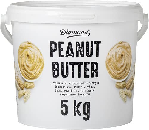 DIAMOND Erdnussbutter, Peanut Butter aus 90% gerösteten Erdnusskernen, cremig, vegan und glutenfrei - 1 x 5 kg von Diamond