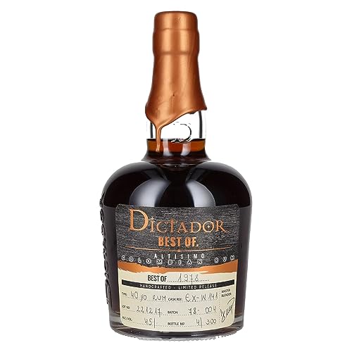 Dictador BEST OF 1978 ALTISIMO Colombian Rum Limited Release (1 x 0.7 l) von Dictador