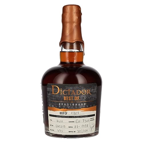 Dictador BEST OF 1987 APASIONADO Colombian Rum 30YO/020317/EX-P329 43% Vol. 0,7l von Dictador