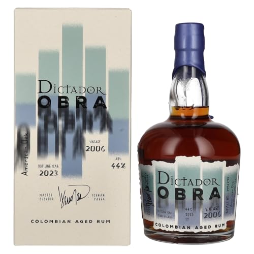 Dictador OBRA VINTAGE 17 Years Old AMERICAN OAK CASK Rum 2006 44% Vol. 0,7l in Geschenkbox von Dictador