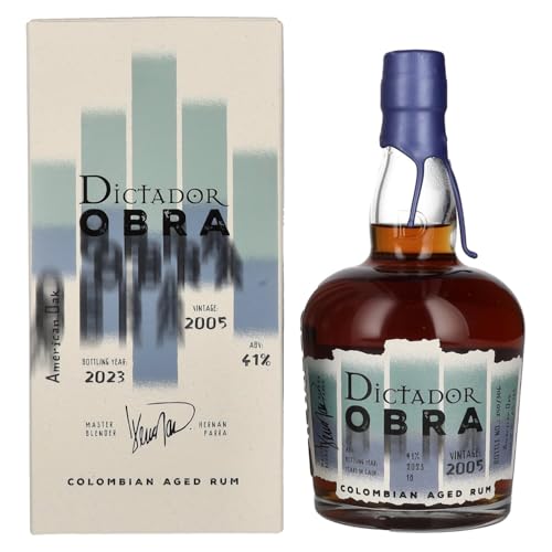 Dictador OBRA VINTAGE 18 Years Old AMERICAN OAK CASK Rum 2005 41% Vol. 0,7l in Geschenkbox von Dictador