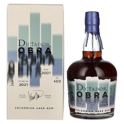 Dictador OBRA VINTAGE 20 Years Old SHERRY CASK Rum 2003 40% Vol. 0,7l in Geschenkbox von Dictador