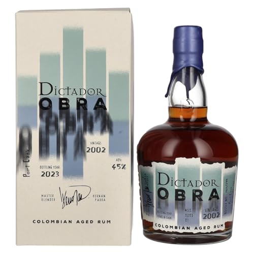 Dictador OBRA VINTAGE 21 Years Old PORT CASK Rum 2002 45% Vol. 0,7l in Geschenkbox von Dictador