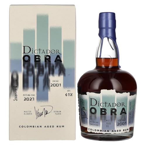 Dictador OBRA VINTAGE 22 Years Old SHERRY CASK Rum 2001 41% Vol. 0,7l in Geschenkbox von Dictador