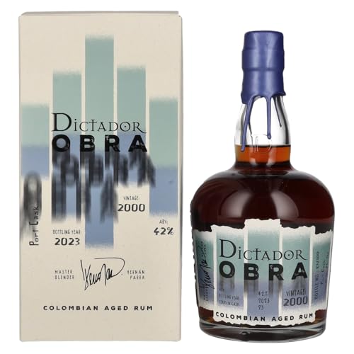 Dictador OBRA VINTAGE 23 Years Old PORT CASK Rum 2000 42% Vol. 0,7l in Geschenkbox von Dictador