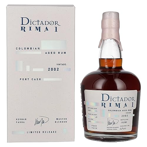 Dictador RIMA 1 20 Years Old PORT CASK Vintage 2002 44% Vol. 0,7l in Geschenkbox von Dictador