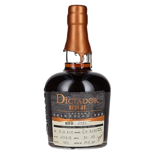 Dictador Rum Best Of 1980 45% Extremo, 1 x 0,7 l von Dictador