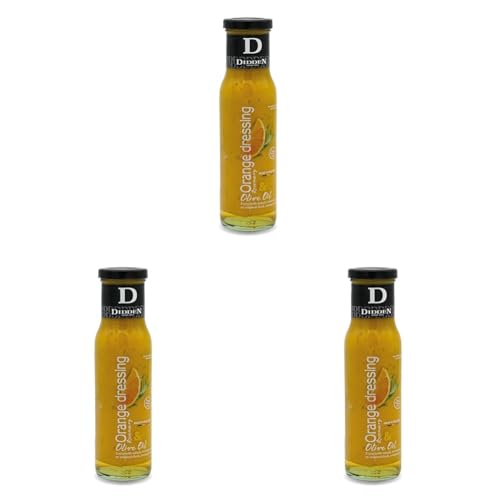 Didden Dressing 240ml – Orange-Rosmarin Dressing – Salatdressing, Speisedressing, auch passend für Fleisch und Fisch (Packung mit 3) von Didden