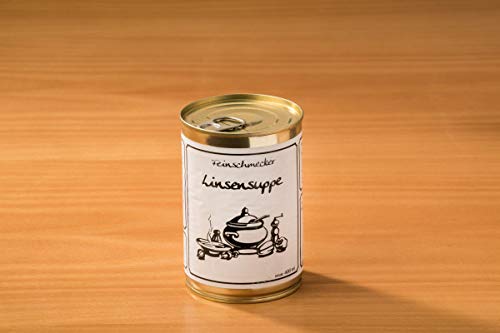 Linsensuppe 400g | Herzhafte Delikatesse mit nahrhaften Linsen | Perfekt für kühle Tage & gemütliche Stunden | Traditionell zubereitet für authentischen Geschmack | Premium-Qualität und voller Genuss von Die Ammerländer Schinkendiele