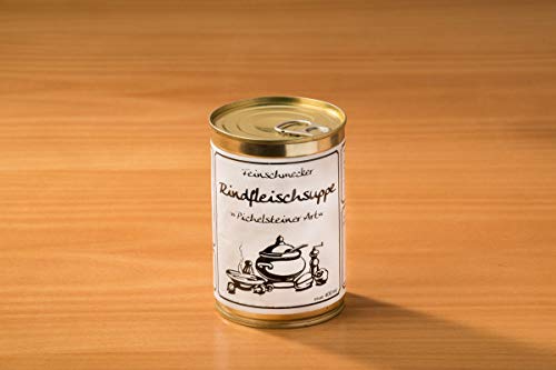 Rindfleischsuppe -Pichelsteiner Art- 400g | Herzhaftes Eintopf-Erlebnis | Traditionelle Zubereitung für vollen Geschmack | Ideal für kalte Tage & gemütliche Abende | Authentische Suppenspezialität von Die Ammerländer Schinkendiele