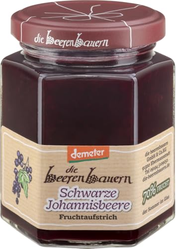 Schwarze Johannisbeere Fruchtaufstrich von Die Beerenbauern