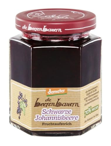 Fruchtaufstrich Schwarze Johannisbeere 70% Frucht von Die Beerenbauern