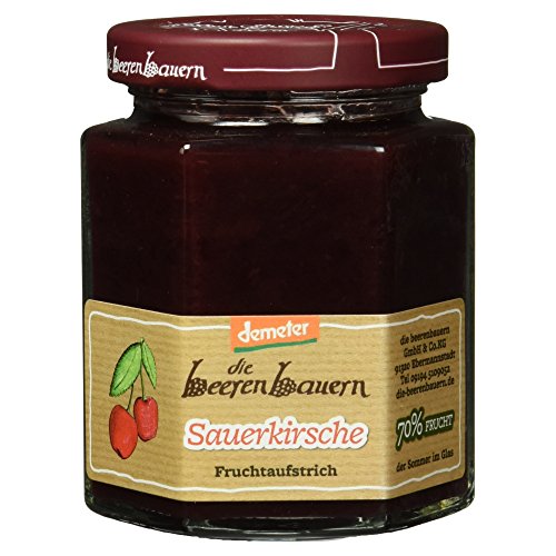 demeter Die beeren bauern Bio Konfitüre Sauerkirsche, 200g von Die Beerenbauern