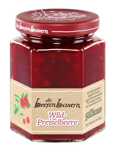 die beerenbauern Fruchtaufstrich Wild-Preiselbeere 70 % Frucht 200 g von Die Beerenbauern