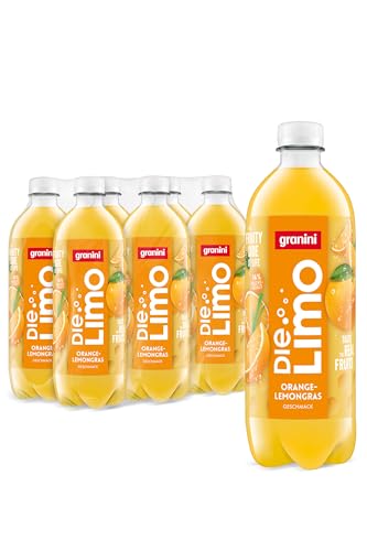 Die Limo von granini Orange-Lemongras (6 x 0,5L), natürlich erfrischend, aus echten Früchten, ohne Süßungsmittel und Konservierungsstoffe, vegan von Die Limo von granini