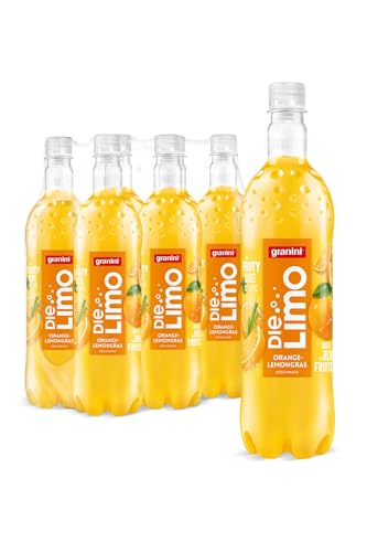 Die Limo von granini Orange-Lemongras (6x 1l), natürlich erfrischend, mit Geschmack aus echten Früchten, ohne Süßungsmittel und Konservierungsstoffe, vegan von Die Limo von granini