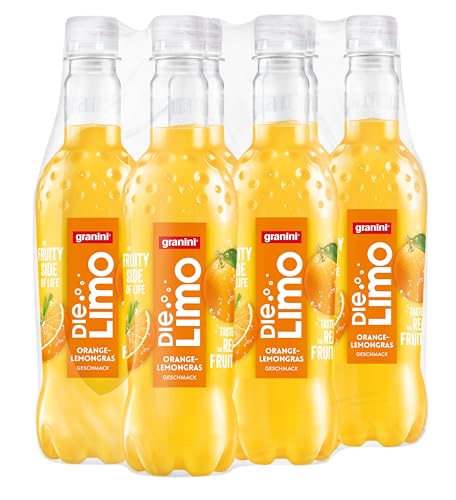 Die Limo von granini Orange-Lemongras (6x 500ml), natürlich erfrischend, mit Geschmack aus echten Früchten, ohne Süßungsmittel und Konservierungsstoffe, vegan von Die Limo von granini