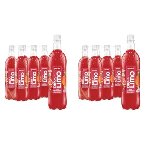 Die Limo von granini Pink Grapefruit-Cranberry (6x 1l), natürlich erfrischend, mit Geschmack aus echten Früchten, ohne Süßungsmittel und Konservierungsstoffe, vegan (Packung mit 2) von Die Limo von granini