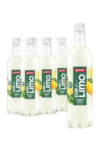 Die Limo von granini Zitrone-Minze (6x 1l), natürlich erfrischend, mit Geschmack aus echten Früchten, ohne Süßungsmittel/Konservierungsstoffe, 50% weniger Zucker als "Die Limo Limette-Zitrone", vegan von Die Limo von granini