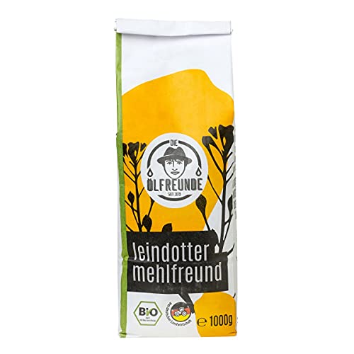 DIE ÖLFREUNDE "Leindottermehlfreund" Bio Leindottermehl 1kg | hochwertiges Bio Mehl | nachhaltiges Leindottermehl mit hohem Proteingehalt | naturbelassenes Mehl ohne Zusatzstoffe von Die Ölfreunde