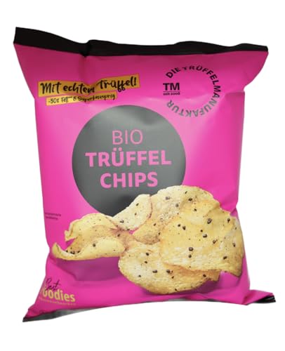 Trüffelmanufaktur - Premium Trüffel Chips 50 g - Perfekter Trüffel-Snack für echte Genießer - 100% Vegan und ohne künstliche Aromen und Konservierungsstoffe (Kartoffelchips mit 30% weniger Fett) von Die Trüffelmanufaktur