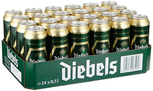 Diebels Alt Dosenbier, EINWEG, Original Altbier Bier aus Issum am Niederrhein (24 x 0.5 L Dose) von DIEBELS