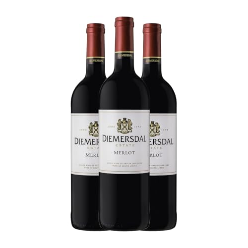 Diemersdal Merlot 75 cl Rotwein (Karton mit 3 Flaschen von 75 cl) von Diemersdal