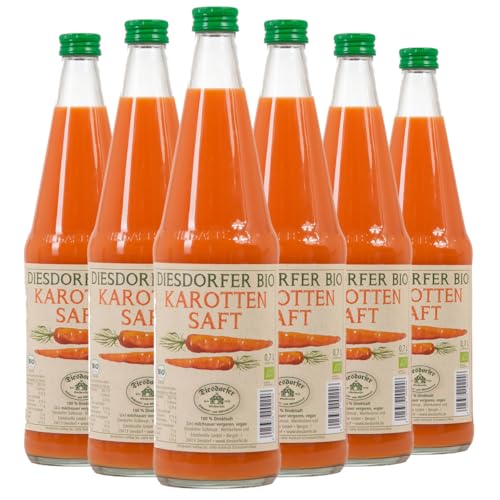 Diesdorfer Bio Karotten Saft, VEGAN (6 x 700 ml) von Diesdorfer