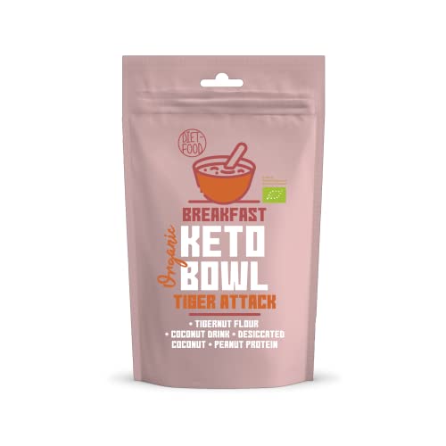 Bio keto bowl- tiger attack ein Frühstücksprodukt in einer Brei-ähnlichen Atmosphäre ketogene Diät mit hohem Gehalt an pflanzlichen Fetten von Diet-Food