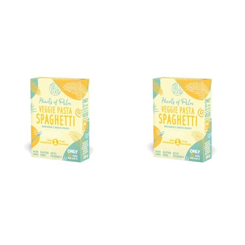 DIET-FOOD Heart Of Palm Veggie Pasta Spaghetti Vegane kalorienarme Instant-Nudeln Glutenfrei Fettfrei Low Carb Keto Friendly Non-GMO Pasta 255g (Packung mit 2) von Diet-Food