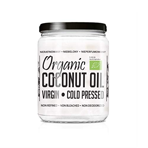 DIET-FOOD Natives Bio Kokosnussöl Extra Virgin Coconut Oil Unraffiniert Kaltgepresst Gastronomie Kosmetik zum Braten zum Backen Organic Raw Virgin Coconut Oil 500 Ml von Diet-Food