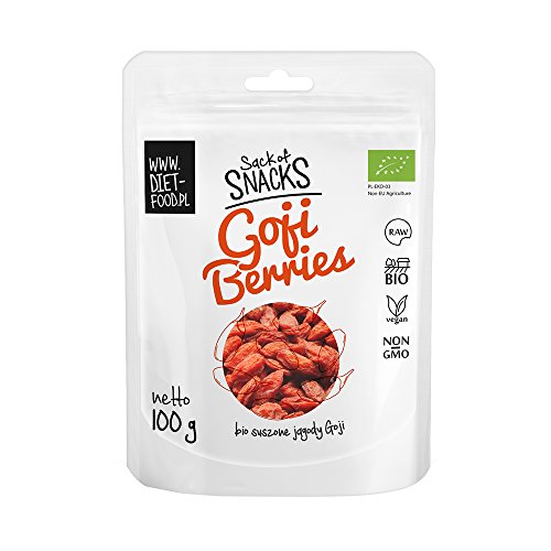 Goji Beeren | 100% rein getrocknete Goji Beeren | 100g Snack für zwischendurch | Gesunde Alternative ohne Zusatzstoffe | Reich an Vitaminen & Mineralien von Diet-Food