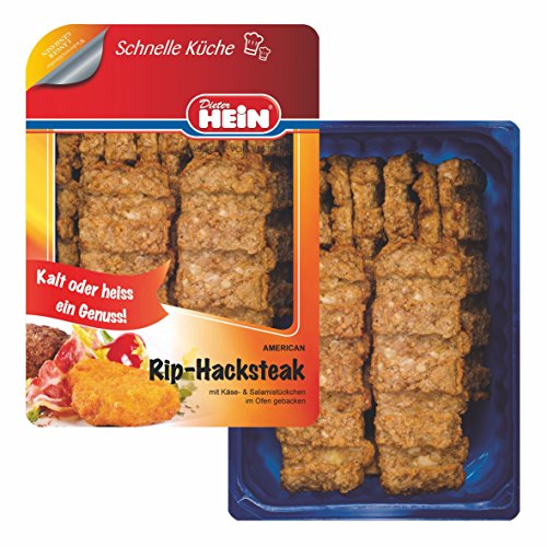 AMERICAN RIP-HACKSTEAK DER AMERIKANISCHE GAUMENSCHMAUS MIT KÄSE & SALAMISTÜCKEN 10 X 120G von Dieter Hein