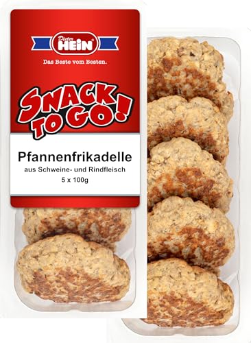 Pfannenfrikadelle aus Schweine- und Rindfleisch nach Hausfrauenart 5x100g Dieter Hein - 3er SPARPACK - 1500g von Dieter Hein