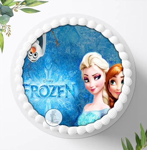 Tortenaufleger Tortenbild Geburtstag Frozen Die Eiskönigin Fondant 1208 von Digital-on