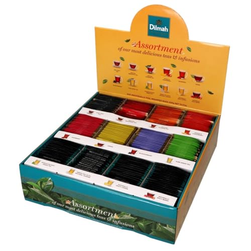 Dilmah® | Pick & Mix-Sortiment an Tees und Aufgüssen, Aromabeutel – 240 Teebeutel (430 g) | Kräutertee und Tee-Geschenkbox von Dilmah