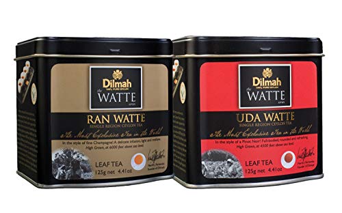 Dilmah, Watte, 100% reiner Ceylon Single Origin Leaf Tea, High Elevation Combo Pack: je 1 Ran Watte und Uda Watte, je 125 g (2 Stück) von Dilmah