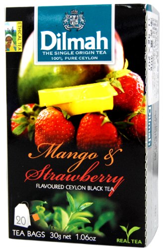 Dilmah Tag Teebeutel Mango und Erdbeere - 20 Beutel von Dilmah