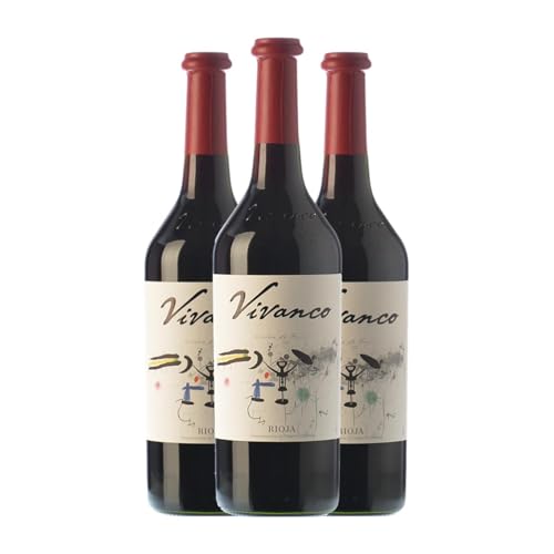 Vivanco Tempranillo Rioja Alterung Magnum-Flasche 1,5 L Rotwein (Karton mit 3 Magnum-Flasche von 1,5 L) von Dinastía Vivanco